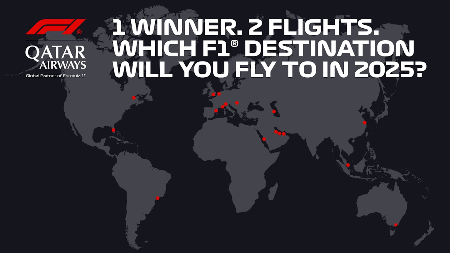 Fly to an F1® destination with Qatar Airways in 2025